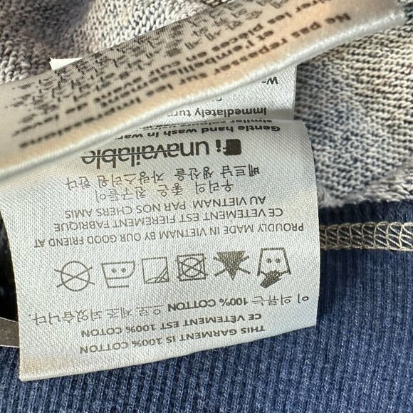 Marshall Artist Sweatshirt XL Blue Striped Crewneck - Picture 4 of 12